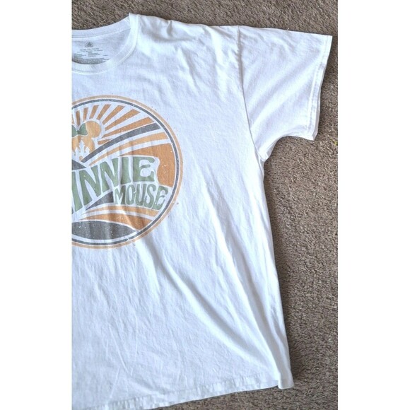 Disney Parks  Minnie Mouse Graphic T-Shirt Size XXL White Crew Neck Women's - Picture 5 of 5